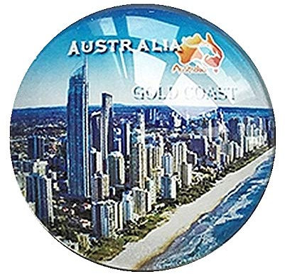 Gold Coast Australia Fridge Magnet Souvenir Gift，Home & Kitchen Decoration Magnetic Sticker Refrigerator Magnet Collection