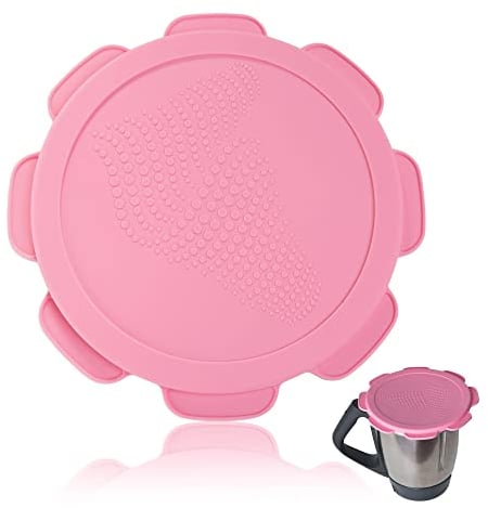 mixcover Silikondeckel wasser-, luft- und geruchsdicht für Thermomix TM7 TM5 TM6 TM Friend | BPA frei | Lebensmittelecht – Rosa