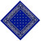 Trimming Shop Baumwolle Unisex Bandana Stirnband Schal Breite Kopf Wrap Multifunktionstuch für Armband Kopfbedeckung Raves Reiten Wandern Radfahren Outdoor-Aktivitäten 54cm, blau, 6 5/8