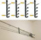 AUXPhome Wandhalterung Angelrutenhalter Horizontale 10-Ruten-Angelrutenablage