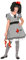 W WIDMANN MILANO Party Fashion - Kinderkostüm Horror Puppe, Kleid, Gothic, Dark Girl, Psycho, Grusel, Halloween