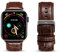 Compatible pour Bracelet Apple Watch 44/42mm 40/38mm Premium Cuir Motif Crocodile Bracelet Bande de Remplacement Compatible avec Apple Watch Se Séries 1 2 3 4 5 6,Brown,42/44mm