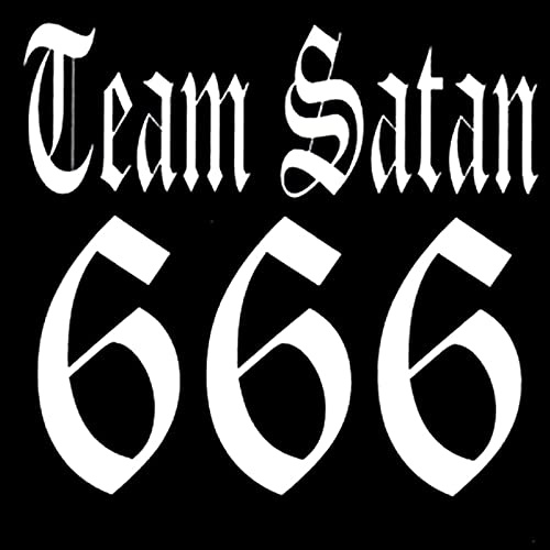 SCSHY Auto-Aufkleber Lustige 3D Team Satan 666 Autoaufkleber Autos Motorräder Außenzubehör Vinyl Aufkleber