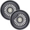 ORO Juego de 2 Ruedas Repuestos para Maletas de Equipaje 40/43/45/50/54/60/64/68/70/72/75/78/80/84/87/90mm con 35/40mm Ejes, 8mm Rodamientos de Reparación (100 * 24mm)