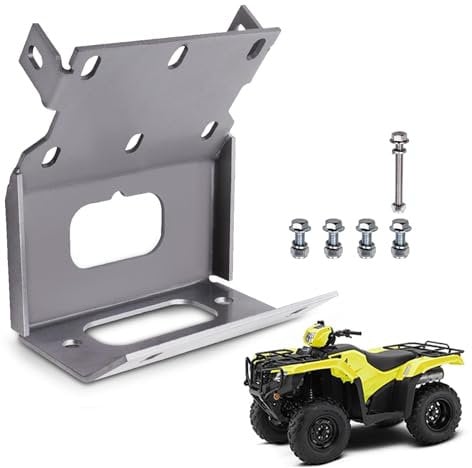 maXpeedingrods Winch Mount Plate Winch Mounting Bracket for Honda Foreman Rubicon Rancher TRX500 TRX420 TRX520 2014-2024