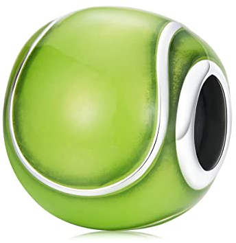 GemKing SCC2032 tennis ball S925 Sterling Silver Charm