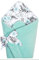 Pepi - Baby Pucksack - Baby Pucktuch 75×75 cm - Pucksack Baby Sommer - Baby Pucksack Winter - Pucksack für Neugeborene - Pucktuch Baby - Baby Kleidung - Einschlagdecke - Garden Mint Mit Velvet