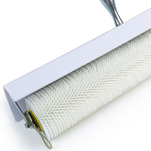 Navegando Stachelwalze, Stachelwalze Ausgleichsmasse mit Spritzschutz, Entlüftungswalze zum Entfernen von Luftblasen beim Nivellieren des Bodens, 31 mm Nadel (500 mm x 100 mm).