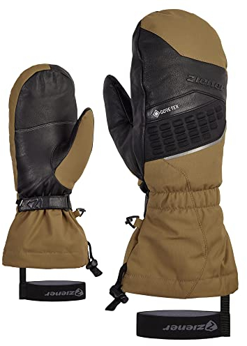 Ziener Herren GASTILO Ski-Fäustling/Wintersport | Gore-Tex, Lange Stulpe, PFC frei, Walnut, 8