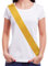 Party to Be 10 Stück einfarbige goldene Satin-Schärpe für Erwachsene, 8 cm breit x 88,9 cm lang von Schulter bis Hüfte