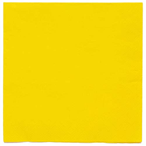 amscan-Serviettes de Table Jaunes, 9915402-205