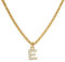Joo&Rind Halskette Damen Gold, Kette mit Buchstaben Anhänger Helle Französische Halsketten mit Diamanten 18 Vergoldete Ketten Hypoallergene Schmuck Damen Geschenke für Frauen