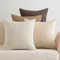 EMEMA Kissenbezug 45x45 cm Kordsamt Kissenbezüge 4er Set Dekokissen Sofakissen Kord Kissenhülle Zierkissenbezug Dekorative Cord Kissen Weiche für Sofa Wohnzimmer Schlafzimmer Braun Serie