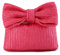 EVEOUT Pochette en Paille avec Nœud pour Femmes Sac à Main en Paille tressée pour l'été Clutches avec Nœud en Paille pour Mariage Fête(Rouge rosé)