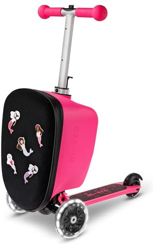 Micro™ Luggage junior Patch & Play | Kindertrolley mit Scooter | Höhenverstellbar & klappbar | Reisekoffer | Kinder Handgepäck IATA konform | Koffer, Trolley & Roller in einem ab 3 Jahre