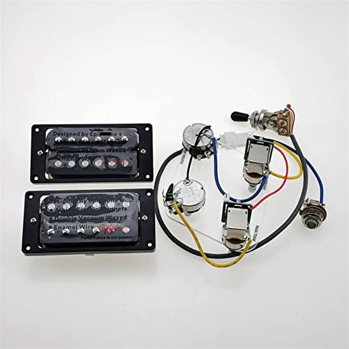 E -Gitarren -Pickups 4C Humbucker Pickups mit Kabelbaum für Epiphone/Gibson -Gitarre Gitarren-Tonabnehmer-Set(Black)
