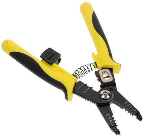 Hoement Pinza Tagliacavi in Acciaio Impugnatura Ergonomica Utensile Spelafili Portatile Per Casa Elettro Elettrici Tronchese Multifunzionale