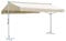 Keyroto Standmarkise freistehend wetterfest Gartenmarkise Sonnenschutz Terrassenüberdachung Outdoor Terrasse Garten Balkon-Creme-5 x 3 m