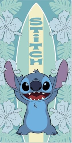 arlis Drap De Plage Stitch Ou Serviette De Bain Stitch 70 X 140 Cm (Serviette Stitch)