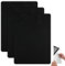 Selbstklebendes Stoff-Reparaturflicken-Set, 3 Stk Leinen-Klebeflicken-Patches, 20 x 28 cm, Stoffflicken zur DIY-Reparatur von Sofas, Autositzen, Bürostühlen, Vorhängen und Leinenkleidung (Schwarz)