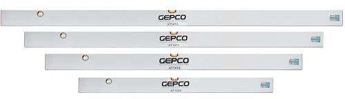 GEPCO Richtlatten 4tlg Set 120-150-180-200 cm Aluminium 2 Libellen Wasserwaagen