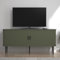 Galano Stanney Wide TV Unit – Entertainment Centre for up to 55 TV – 130cm TV Stand Cabinet with 2 Sliding Doors – Large Storage for Living Room – Kale Green