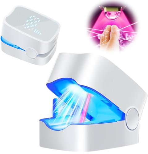 LOZLTX Upgrade Nail Fungus Laser Device with Time Display【Industry No.1 Laser Treatment】Fast-acting Anti Fungal Nail Treatment for Toenail Fungus Treatment, 950nm Infrared Light 500nm Blue Light