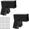 Woodside Steel A-Frame Swing Brackets - Heavy Duty 2 Pack for Swings & Hammocks, Corner End Mounting Brackets for Playground/Climbing Frame, Timber Post Triangle Hardware DIY Kit