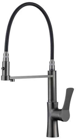 Grifo Cocina Osmosis Extraible 3 Vias Grifo Monomando Flexible Cocina Un Solo Orificio,gris