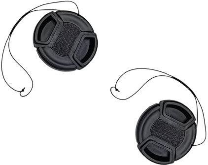 Objektivschutz Kamera mit Sicherungsschnur Objektivdeckel Innengriff Kunststoff Objektivkappe (49mm)