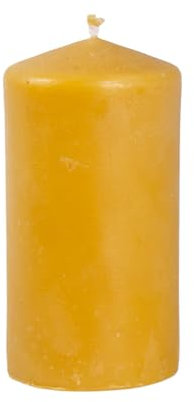 BeesWax World Bienenwachskerzen – Handgefertigte Stumpenkerzen aus 100% natürlichem Bienenwachs – Rauchfrei & lang brennend mit Baumwoll-Docht – 6 Größen – Geschenkidee & Deko – Made in EU (L)