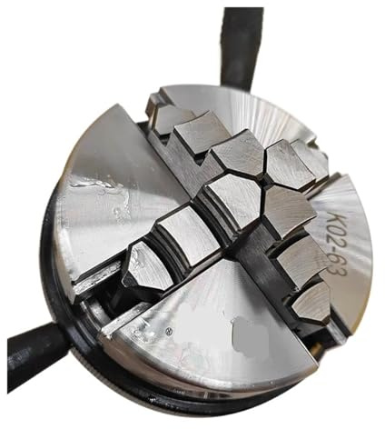 Dreibackenfutter 1 Stück K01-50 63 80 Drehbank-Mini-Spannfutter 3 Backen Hand mit Befestigungsgewinde Schraubenstange Selbstzentrierendes Werkzeug(K01-80B)