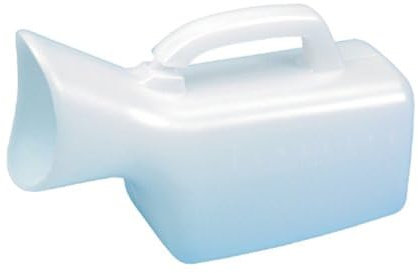 Homecraft Economy Female Urinal, Urination Device for Girls and Women, Reusable Plastic, Anatomically Designed, Integrated Handle, Sitting, standing or lying, (Eligible for VAT relief in the UK)