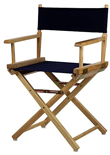 Casual Home 18 Director's Chair Natural Frame with Navy Canvas