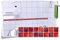 Fliesenaufkleber Fliesenbordüre Bordüre Mosaik Rot Kachel Aufkleber FB1, 20 Stück, 20x5,2cm (BxH)