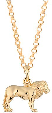 Lily Charmed - 18ct Gold Plated Lion Necklace with 18 Chain