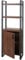 Mendler Bücherregal HWC-A27, Regal Standregal Wohnregal, Staufach mit Tür 165x55cm 3D-Struktur Wildeiche-Optik