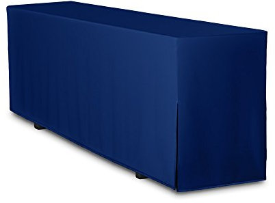 TexDeko® Biertischhusse Premium für Bierzeltgarnitur 220 x 60cm Blickdicht waschbar nur Tisch (Dunkelblau)