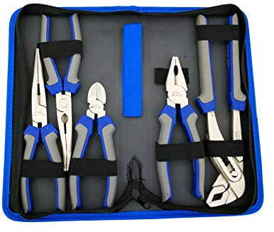 US Pro Professional 5 piece Pliers Set Combination Long Nose Water Pump B1821