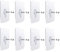 ExeQianming ATSX Self-adhesive wall hooks 8, Acrylic