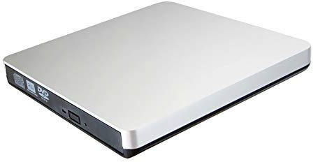 New Portable External DVD CD Burner Player, for Dell XPS XP S 13 XPS13 2017 2016 9360 9365 9350 9343 13.3 Inch 2-in-1 Ultrabook Laptop PC, USB 3.0 Dual Layer 8X DVD-R DL CD-R Writer Optical Drive
