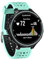 FunBand kompatibel mit Garmin Forerunner 235 Armband, Silikon Replacement Uhrenarmband für Garmin Forerunner 235/235 Lite/220/230/620/630/735XT/Approach S20/S5/S6 Smart Watch (Mintgrün&Schwarz)