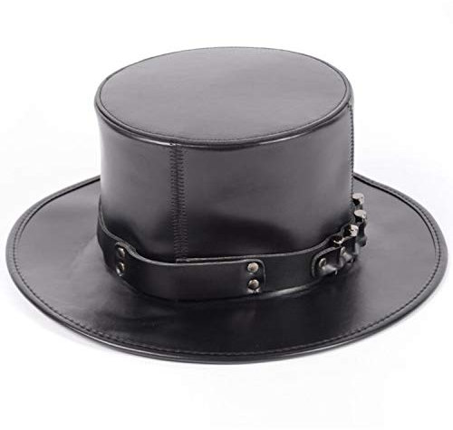 GOODS+GADGETS Pest-Doktor Schnabel-Maske Rabenmaske Vogel Cosplay Steampunk Seuchen-Doktor Halloween & Karneval aus PU-Leder (Hut)