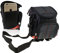 Navitech Schwarz Fernglas Tasche - Kompatibel mit dem Praktica Luxmedia WP240 Waterproof Digital Compact Camera