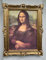 artissimo Wandbild Bild mit Rahmen Gold Portrait Gemälde Mona Lisa Leonardo Da Vinci La Gioconda 90x70 cm Kunstdruck in Barock Rahmen Renaissance