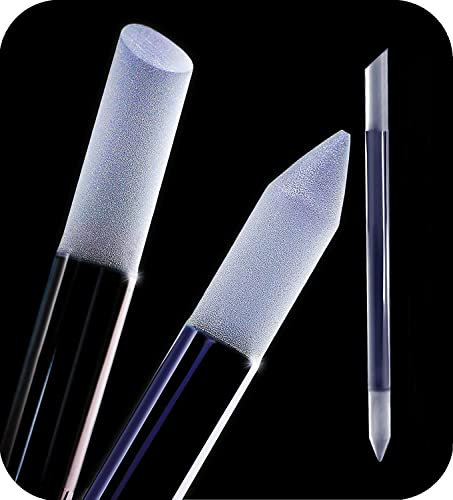 IMKRC Lot de limes à ongles en verre pour repousse-cuticules - Bâton de manucure, dissolvant de précision professionnel, surface abrasive qui ne s'use pas, qualité tchèque authentique (1 pièce)