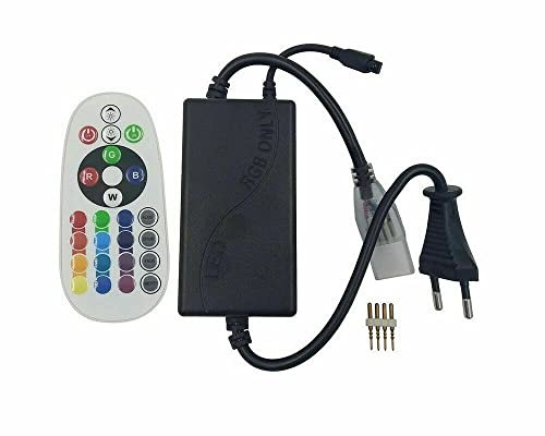 Fair Shop Alimentatore Controller 220V Con Telecomando 24 Tasti Per Striscia LED RGB 5050
