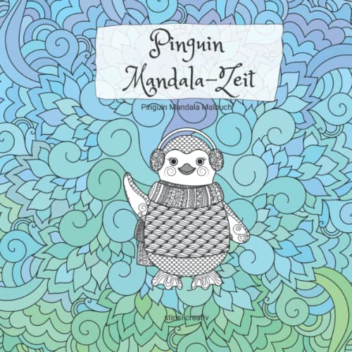 Pinguin Mandala-Zeit: Pinguin Mandala Malbuch