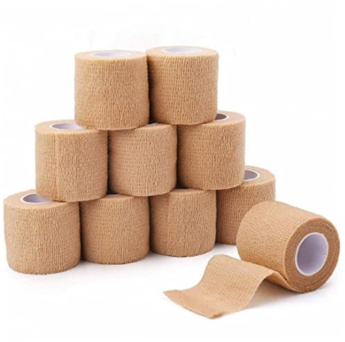 10 Pcs Selbstklebende Bandagen 5 Yards Kohäsiv Nicht Gewebtes Band Elastic Sport Tape Medical Stretch Wrap Für Handgelenks -knöchel -handbein