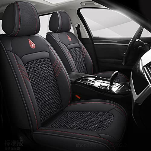 Ruberpig Autositzbezüge Für Nissan Qashqai J10 J11 2006-2024 5-Sitzer kompletter Satz Sitzkissen Allwetter Autoteile Interieur (Schwarz,5 Sitzbezüge)
